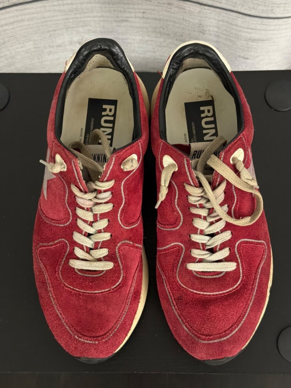 Golden Goose Red Running Sole Shoes Size 38